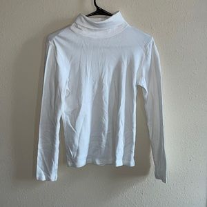 White turtle neck
